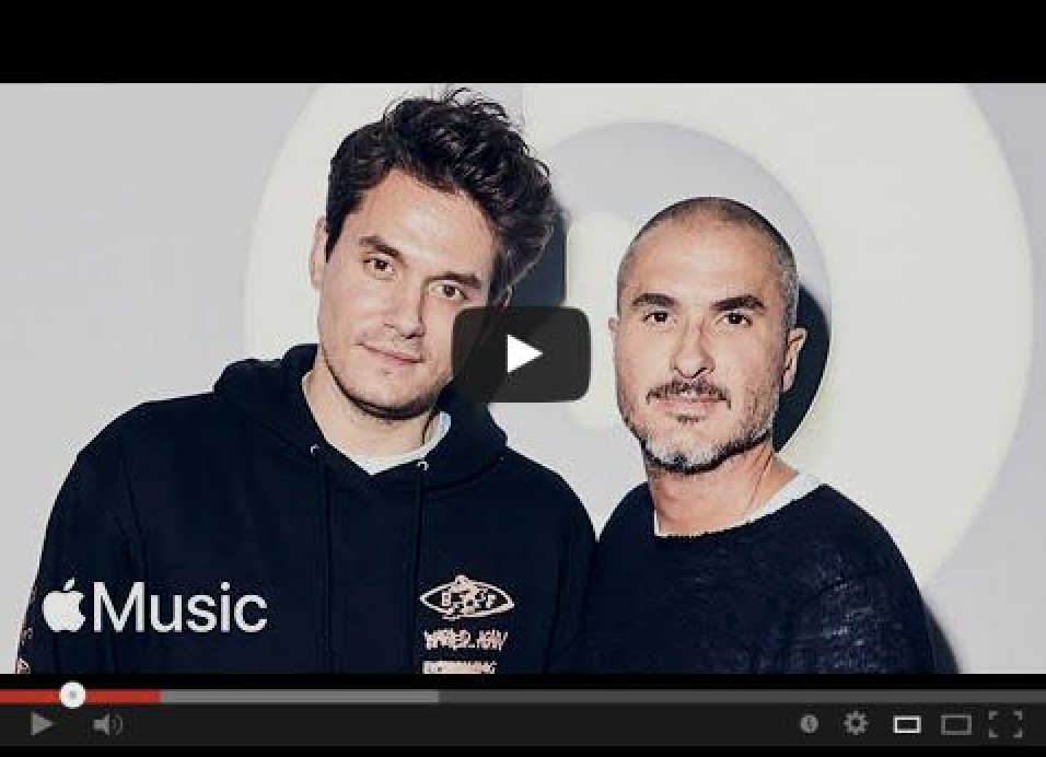 be fearless; John Mayer with Zane interview screenshot, they are both looking at the camera